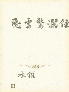 飞云惊澜录