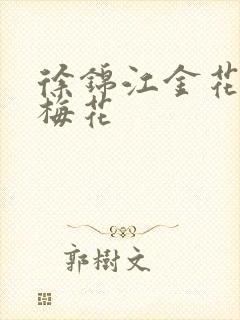 徐锦江金花瓶楷梅花封面