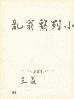 乱翁系列小说封面