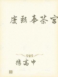 康熙奉茶宫女封面