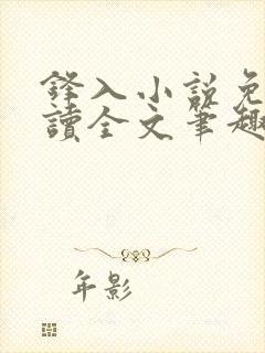 锋入小说免费阅读全文笔趣阁