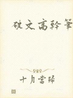 破文高干笔趣阁