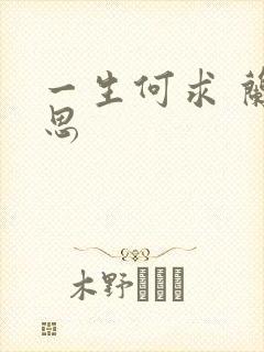 一生何求 兰思思