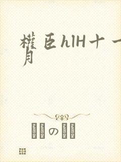 权臣hlH十一月封面