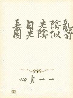 长日光阴乱作一团光阴似箭眇眇