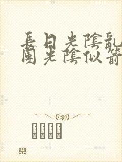 长日光阴乱作一团光阴似箭笔渺