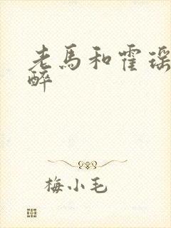 老马和霍瑶瑶喝醉