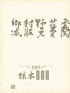 乡村野花香无删减版免费阅读全文