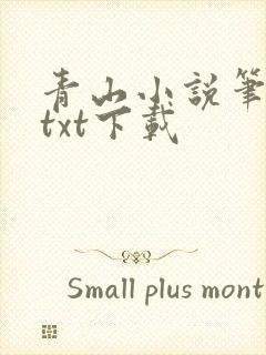 青山小说笔趣阁txt下载