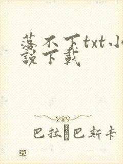 落不下txt小说下载