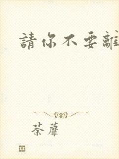 请你不要离开我