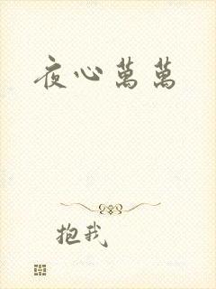 夜心万万封面