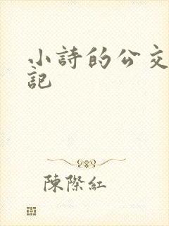 小诗的公交车日记