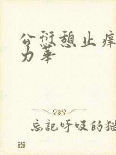 公愆憩止痒古悦力华