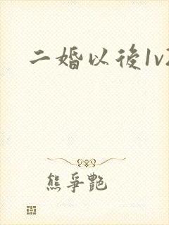 二婚以后1v2封面