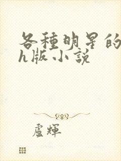 各种明星的综艺h版小说