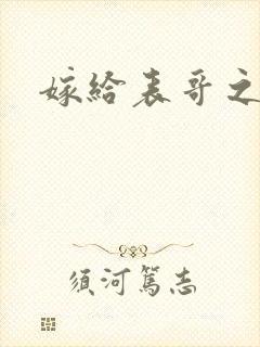 嫁给表哥之后封面