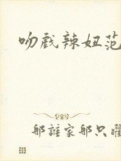 吻戏辣妞范封面