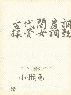 古代闺房调教h揉贵女调教记
