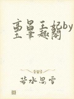 高昌王妃by黛玉笔趣阁