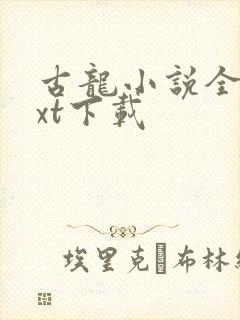 古龙小说全集txt下载