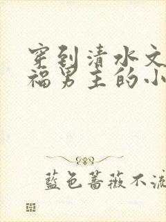 穿到清水文里造福男主的小说