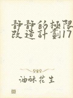 静静的极限自我改造计划17