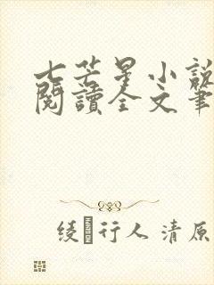 七芒星小说免费阅读全文笔趣阁