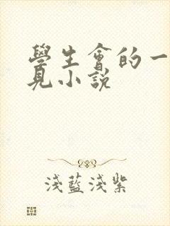 学生会的一己之见小说封面