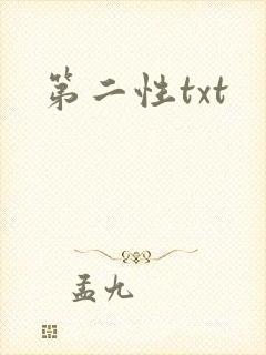 第二性txt封面
