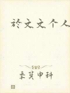 于文文个人简历