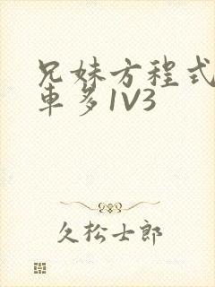 兄妹方程式多R车多1V3