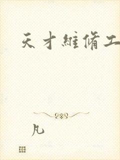 天才维修工封面