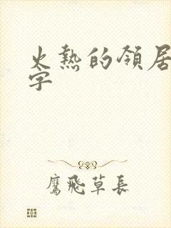 火热的领居中文字