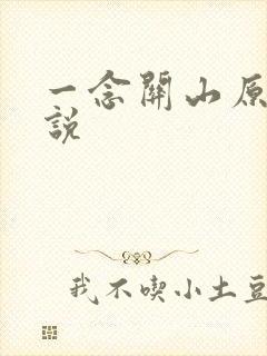 一念关山原著小说