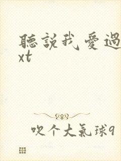 听说我爱过你txt