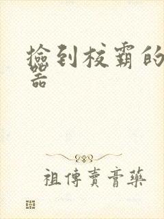 捡到校霸的遥控器