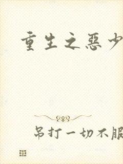 重生之恶少
