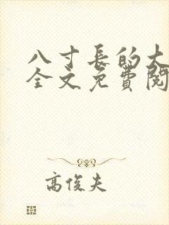 八寸长的大宝贝全文免费阅读封面