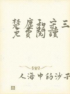 楚尘和宋三小姐免费阅读