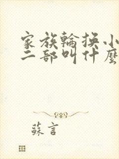家族轮换小说第二部叫什么名字