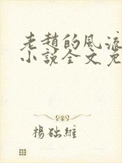 老赵的风流人生小说全文免费阅读