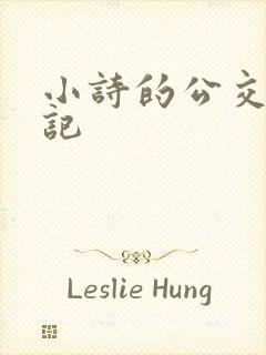 小诗的公交车日记