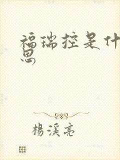 福瑞控是什么意思