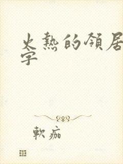 火热的领居中文字