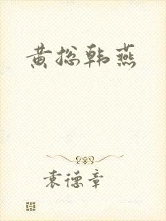 黄总韩燕封面