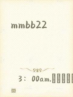 mmbb22封面