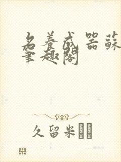 名养成器苏沫沫笔趣阁封面