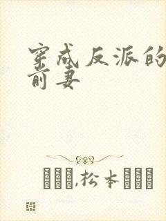 穿成反派的炮灰前妻