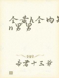 全黄h全肉短篇n男男